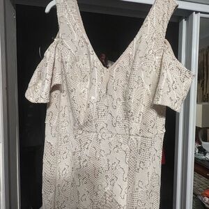 Elegant Cream Lace Dress